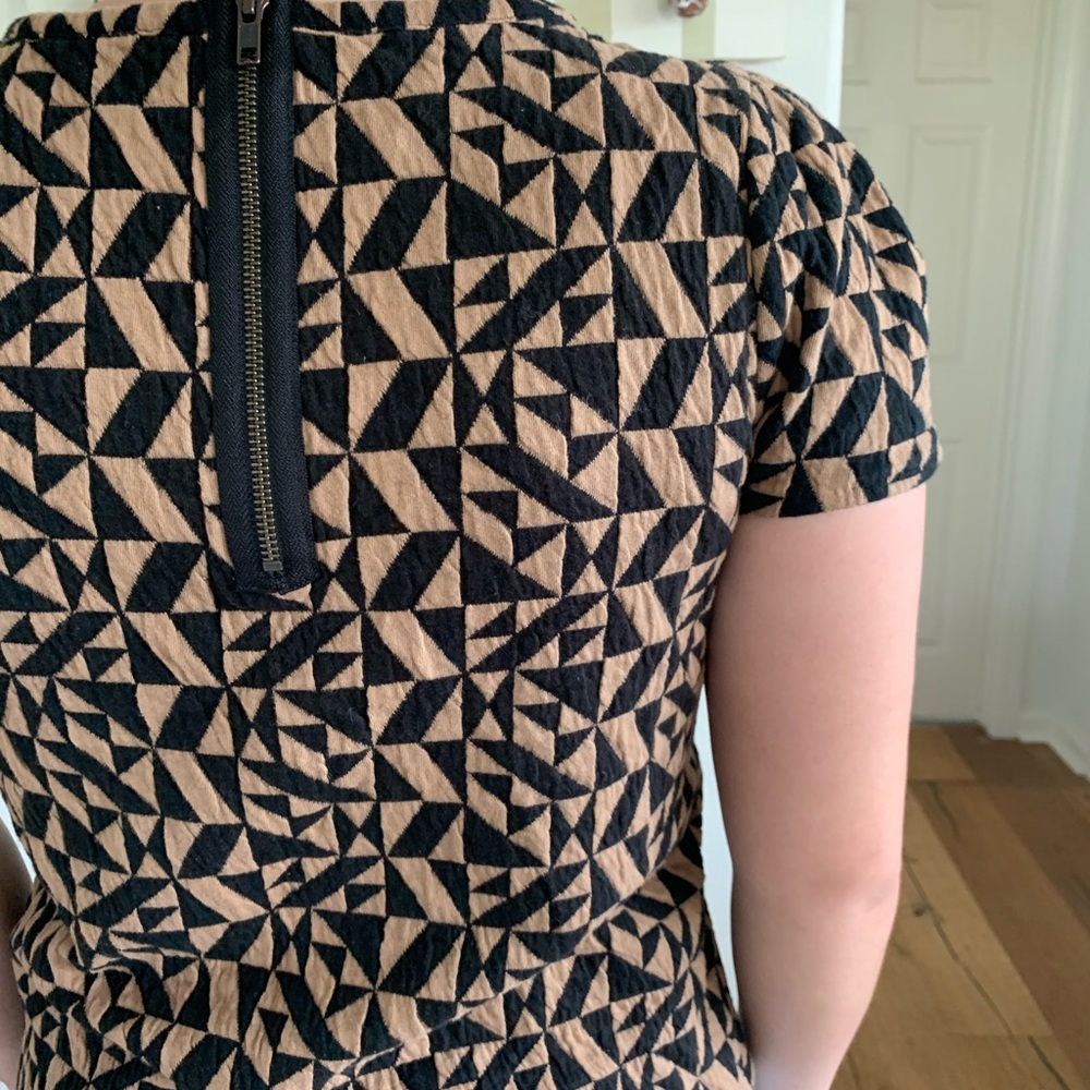Anthropologie geometric zip shirt - Picture 5 of 6